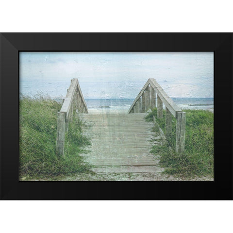 Pure Beach 1 Black Modern Wood Framed Art Print by Phillip, Jamie