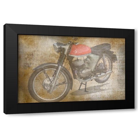 Ride on Black Modern Wood Framed Art Print by Phillip, Jamie