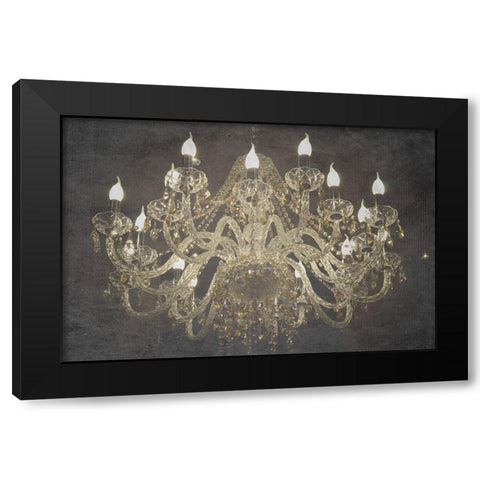 Elegant Bright Black Modern Wood Framed Art Print by Phillip, Jamie