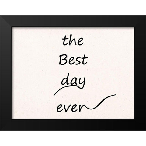 Yes Black Modern Wood Framed Art Print by Phillip, Jamie