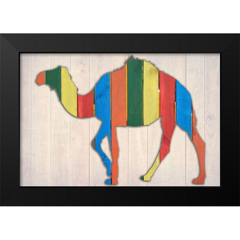 Camel 1 Black Modern Wood Framed Art Print by Phillip, Jamie