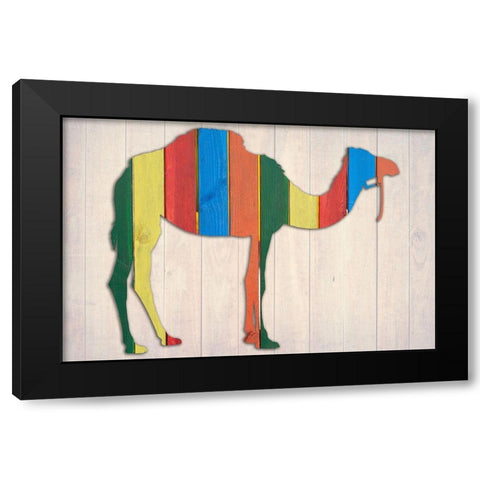 Camel 2 Black Modern Wood Framed Art Print by Phillip, Jamie