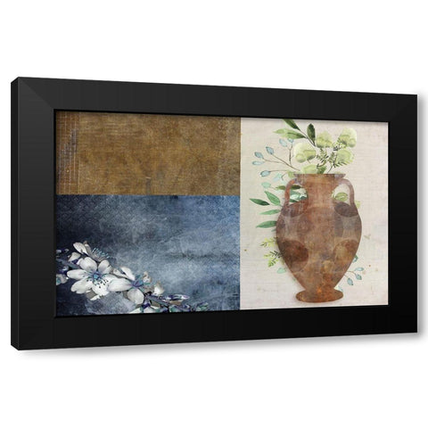 Abstract Vase 2 Black Modern Wood Framed Art Print by Phillip, Jamie