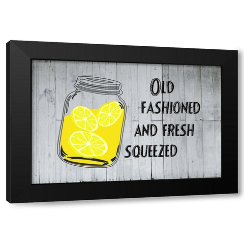 Lemons Black Modern Wood Framed Art Print by Phillip, Jamie