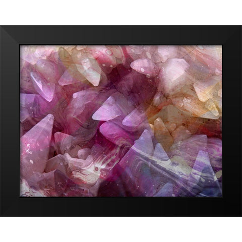 Colored Crystal Black Modern Wood Framed Art Print by Phillip, Jamie