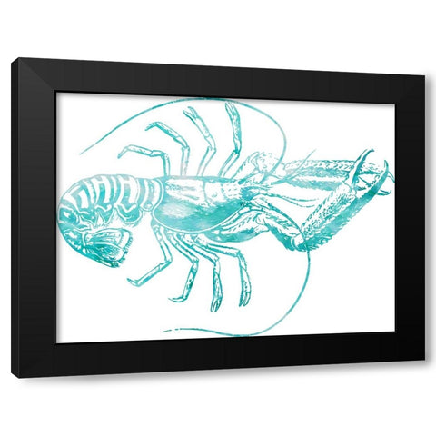 Lobster Black Modern Wood Framed Art Print with Double Matting by Phillip, Jamie