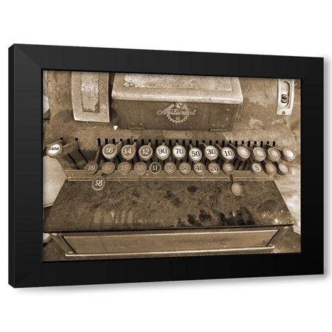 Money Machine Black Modern Wood Framed Art Print by Phillip, Jamie