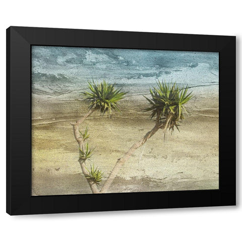 TrOPICAL Side Black Modern Wood Framed Art Print by Phillip, Jamie