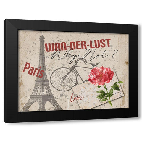 It Was In Paris 2 Black Modern Wood Framed Art Print with Double Matting by Phillip, Jamie