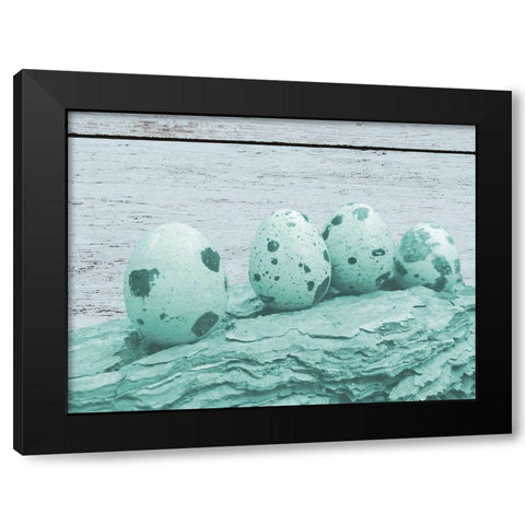 Hatched Of Blues Black Modern Wood Framed Art Print with Double Matting by Phillip, Jamie