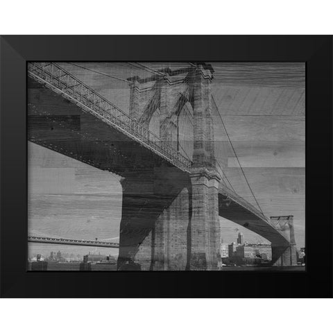 New York New York BandW Black Modern Wood Framed Art Print by Phillip, Jamie