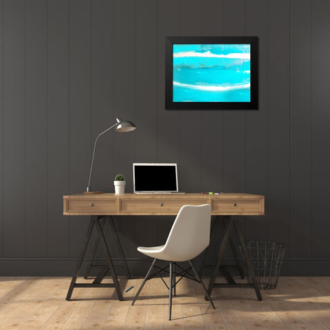Cake Batter Ocean Black Modern Wood Framed Art Print by Phillip, Jamie