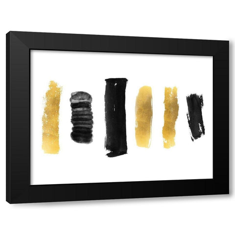 Spoken Brushes 2 Black Modern Wood Framed Art Print with Double Matting by Phillip, Jamie