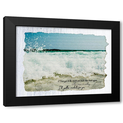 Spoken Words Black Modern Wood Framed Art Print by Phillip, Jamie