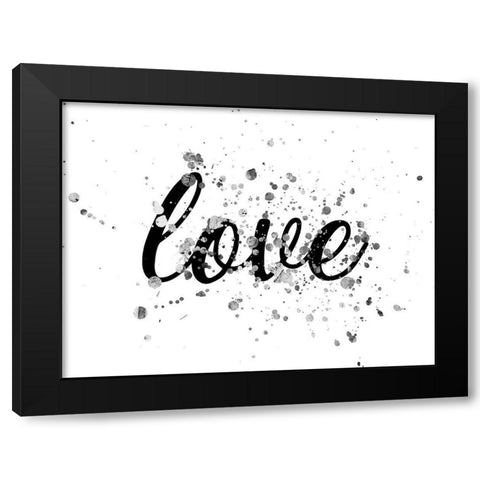 Wide Spread Love Black Modern Wood Framed Art Print with Double Matting by Phillip, Jamie