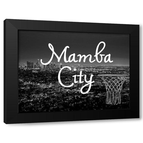 Mamba City Black Modern Wood Framed Art Print with Double Matting by Phillip, Jamie