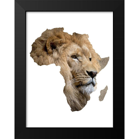 Africa Black Modern Wood Framed Art Print by Phillip, Jamie