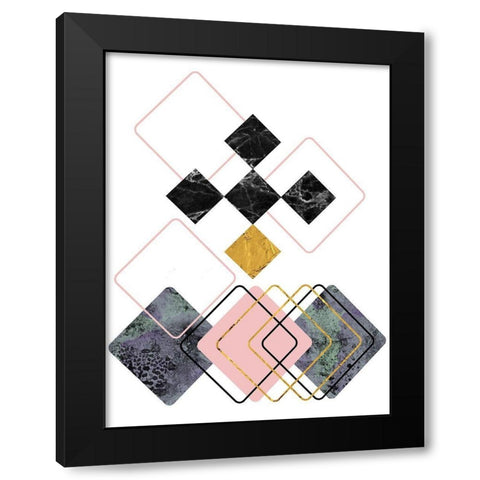 New Dimension 1 Black Modern Wood Framed Art Print by Phillip, Jamie