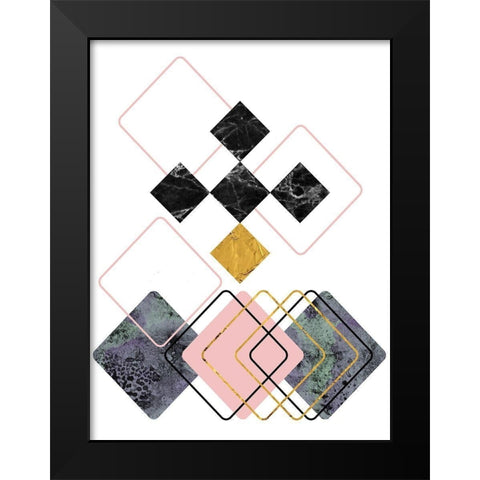 New Dimension 1 Black Modern Wood Framed Art Print by Phillip, Jamie