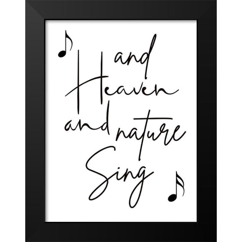 Heaven and Nature Black Modern Wood Framed Art Print by Phillip, Jamie