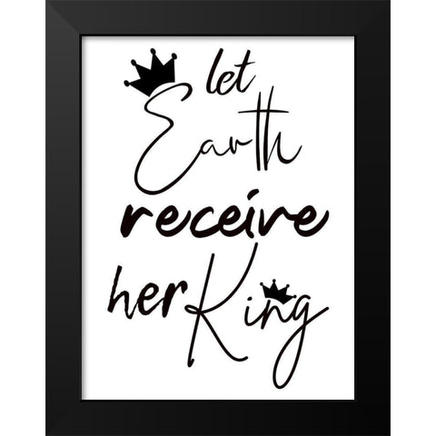 King Black Modern Wood Framed Art Print by Phillip, Jamie