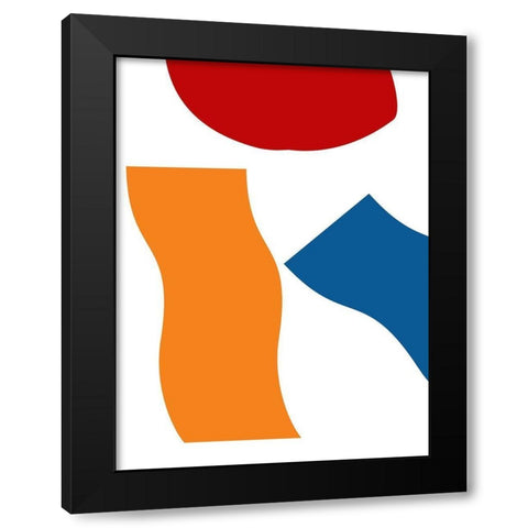 Shifting Shapes 1 Black Modern Wood Framed Art Print with Double Matting by Phillip, Jamie