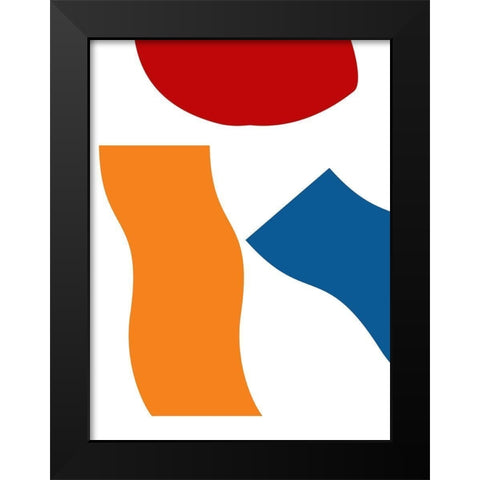 Shifting Shapes 1 Black Modern Wood Framed Art Print by Phillip, Jamie