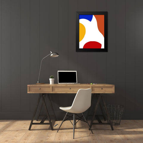 Shifting Shapes 2 Black Modern Wood Framed Art Print by Phillip, Jamie