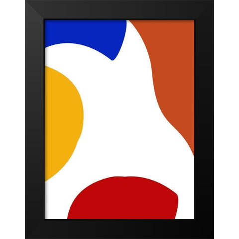 Shifting Shapes 2 Black Modern Wood Framed Art Print by Phillip, Jamie