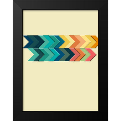 One Direction 2 Black Modern Wood Framed Art Print by Phillip, Jamie