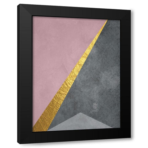 Point In Space Black Modern Wood Framed Art Print by Phillip, Jamie