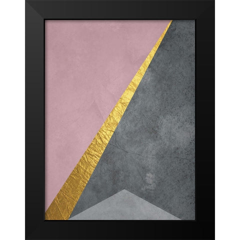 Point In Space Black Modern Wood Framed Art Print by Phillip, Jamie