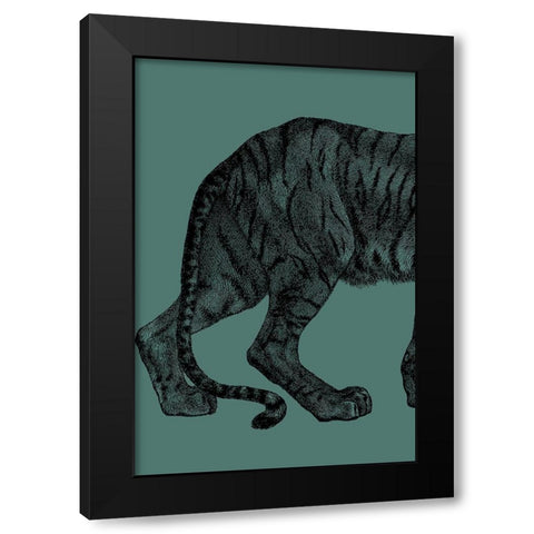 Big Cat 1 Black Modern Wood Framed Art Print by Phillip, Jamie