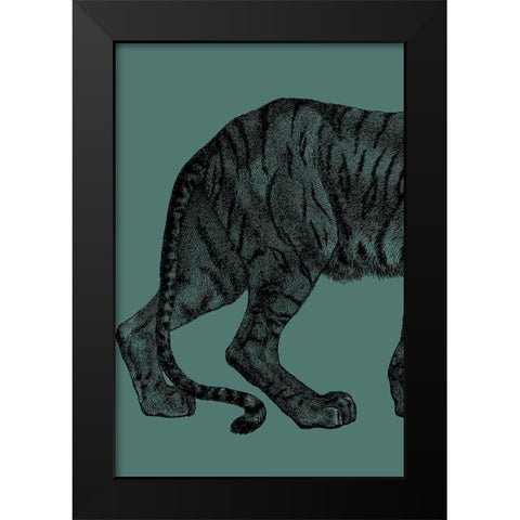Big Cat 1 Black Modern Wood Framed Art Print by Phillip, Jamie