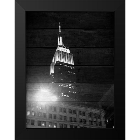 Good Night  New York 2 Black Modern Wood Framed Art Print by Phillip, Jamie