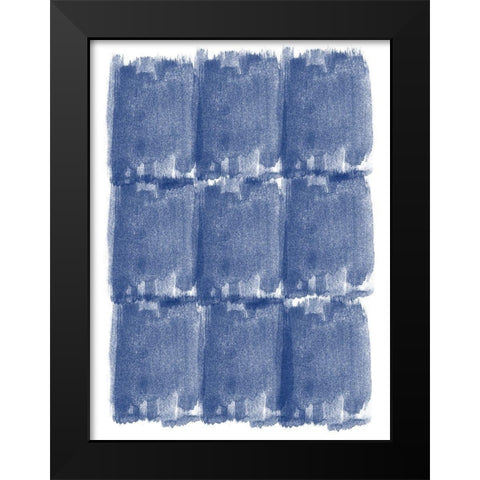 Blended Brushes Black Modern Wood Framed Art Print by Phillip, Jamie