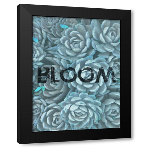 Bloom Black Modern Wood Framed Art Print with Double Matting by Phillip, Jamie
