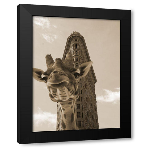 Way Over 2 Black Modern Wood Framed Art Print by Phillip, Jamie