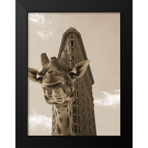 Way Over 2 Black Modern Wood Framed Art Print by Phillip, Jamie