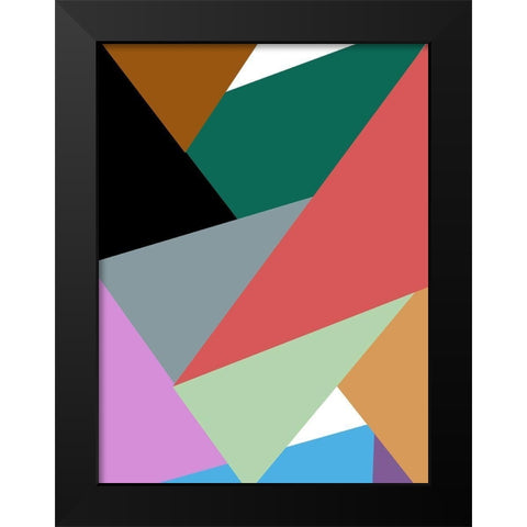 The Right Angle Black Modern Wood Framed Art Print by Phillip, Jamie