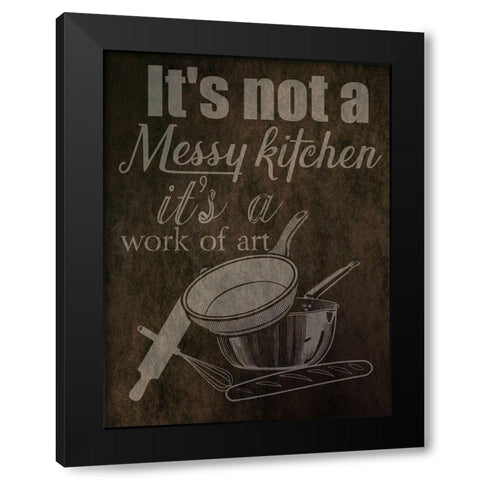 Kitchen Memories Black Modern Wood Framed Art Print by Phillip, Jamie