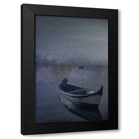 Fantasy Boat Black Modern Wood Framed Art Print with Double Matting by Phillip, Jamie