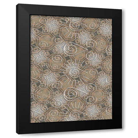 Ethnic Blend Black Modern Wood Framed Art Print with Double Matting by Phillip, Jamie