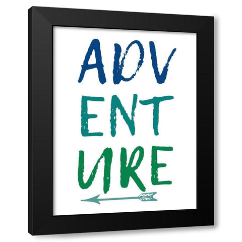 Adventure 2 Black Modern Wood Framed Art Print with Double Matting by Phillip, Jamie