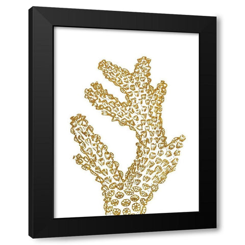 Coral Reef Black Modern Wood Framed Art Print with Double Matting by Phillip, Jamie