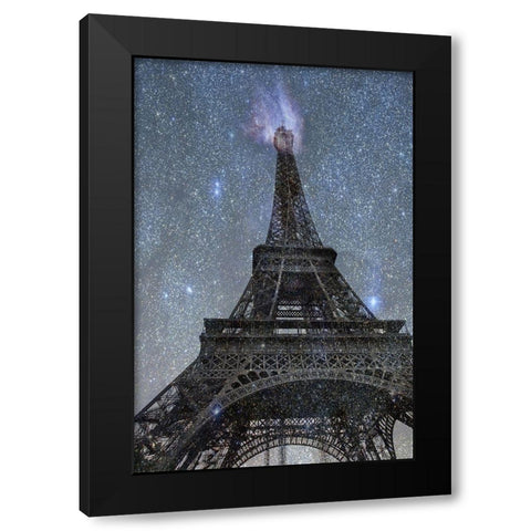 AStronomical Paris 2 Black Modern Wood Framed Art Print with Double Matting by Phillip, Jamie