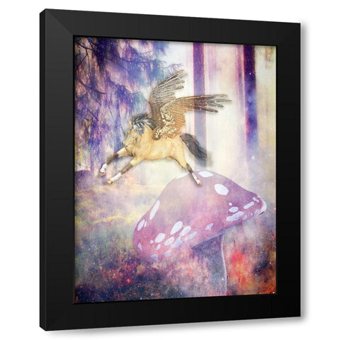 Fantasy 2 Black Modern Wood Framed Art Print by Phillip, Jamie