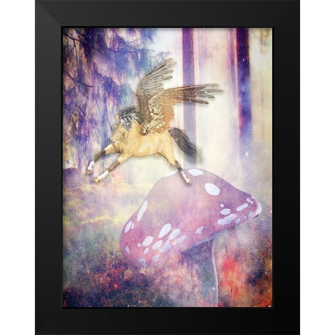 Fantasy 2 Black Modern Wood Framed Art Print by Phillip, Jamie