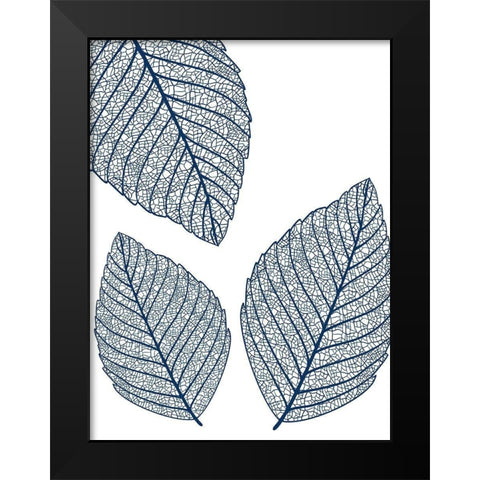 Blue Vain Black Modern Wood Framed Art Print by Phillip, Jamie