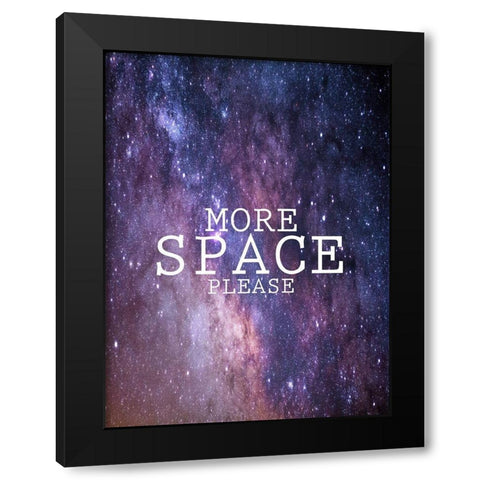 More Space Please Black Modern Wood Framed Art Print with Double Matting by Phillip, Jamie